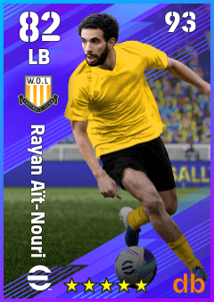 Rayan Aït-Nouri — LB, OVR 82, MAX 93