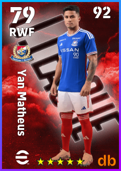 Yan Matheus — RWF, OVR 79, MAX 92