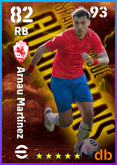 Arnau Martínez eFootball player card