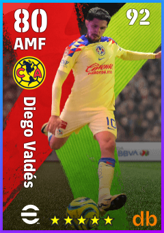 Diego Valdés — AMF, OVR 80, MAX 92