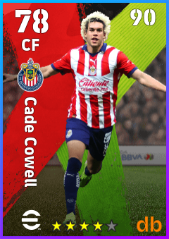 Cade Cowell — CF, OVR 78, MAX 90