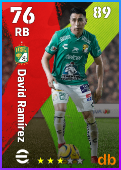 David Ramírez — RB, OVR 76, MAX 89