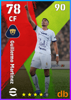 Guillermo Martínez — CF, OVR 78, MAX 90