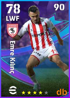 Emre Kılınç — LWF, OVR 78, MAX 90