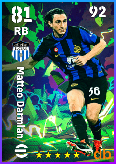 Matteo Darmian — RB, OVR 81, MAX 92