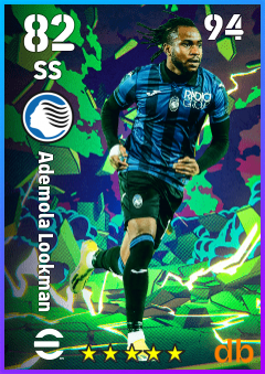 Ademola Lookman — SS, OVR 82, MAX 94