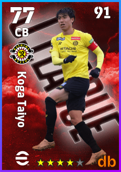 Koga Taiyo eFootball player card