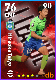 Hiraoka Taiyo — CMF, OVR 76, MAX 90