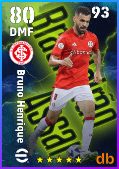 Bruno Henrique — DMF, OVR 80, MAX 93