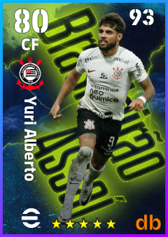 Yuri Alberto — CF, OVR 80, MAX 93