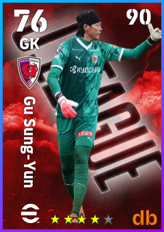 Gu Sung-Yun — GK, OVR 76, MAX 90