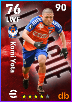 Komi Yota — LWF, OVR 76, MAX 90