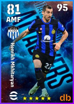 Henrikh Mkhitaryan — AMF, OVR 81, MAX 95