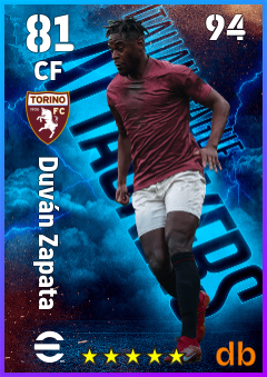 Duván Zapata eFootball player card
