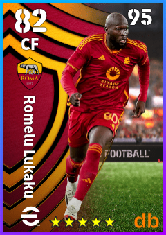 Romelu Lukaku — CF, OVR 82, MAX 95