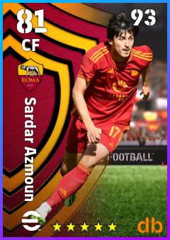 Sardar Azmoun — CF, OVR 81, MAX 93
