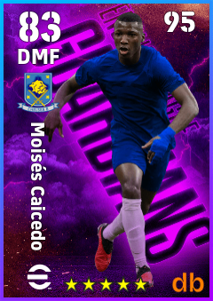 Moisés Caicedo eFootball player card