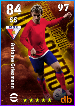 Antoine Griezmann — SS, OVR 84, MAX 97