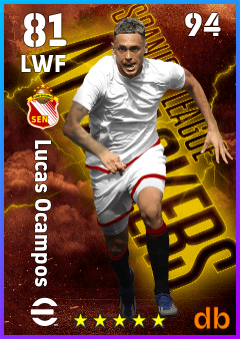 Lucas Ocampos — LWF, OVR 81, MAX 94