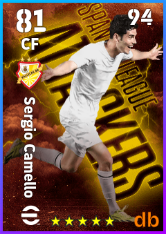 Sergio Camello — CF, OVR 81, MAX 94