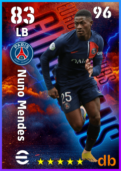 Nuno Mendes eFootball player card