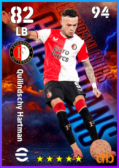 Quilindschy Hartman — LB, OVR 82, MAX 94