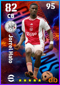 Jorrel Hato — CB, OVR 82, MAX 95