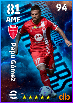 Papu Gómez — AMF, OVR 81, MAX 94