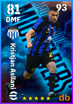 Kristjan Asllani — DMF, OVR 81, MAX 93