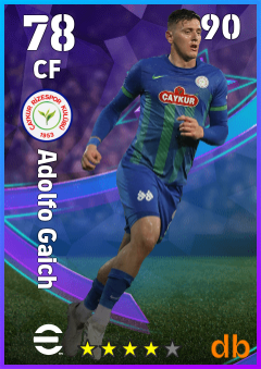 Adolfo Gaich — CF, OVR 78, MAX 90
