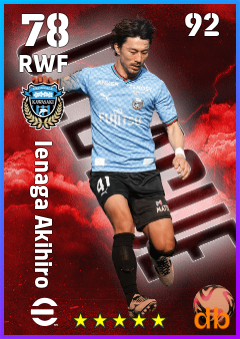 Ienaga Akihiro — RWF, OVR 78, MAX 92