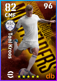 Toni Kroos — CMF, OVR 82, MAX 96
