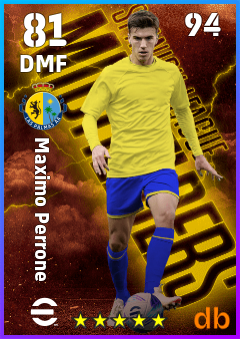 Maximo Perrone — DMF, OVR 81, MAX 94