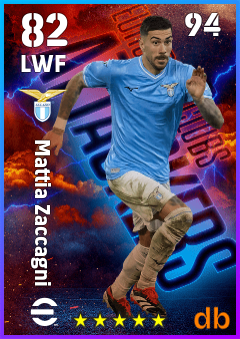 Mattia Zaccagni — LWF, OVR 82, MAX 94