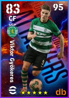 Viktor Gyökeres — CF, OVR 83, MAX 95