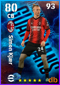 Simon Kjær — CB, OVR 80, MAX 93
