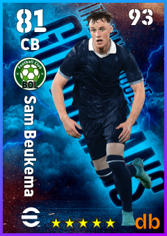 Sam Beukema eFootball player card