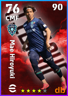 Mae Hiroyuki — CMF, OVR 76, MAX 90