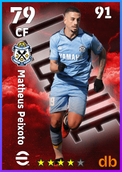 Matheus Peixoto — CF, OVR 79, MAX 91