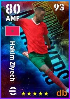 Hakim Ziyech eFootball player card