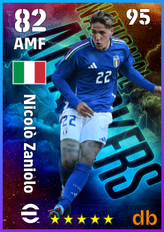 Nicolò Zaniolo — AMF, OVR 82, MAX 95