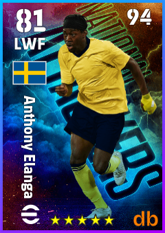Anthony Elanga eFootball player card