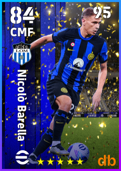 Nicolò Barella — CMF, OVR 84, MAX 95