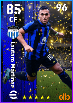 Lautaro Martínez — CF, OVR 85, MAX 96