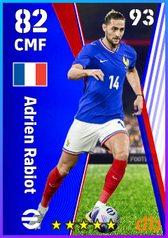 Adrien Rabiot eFootball player card