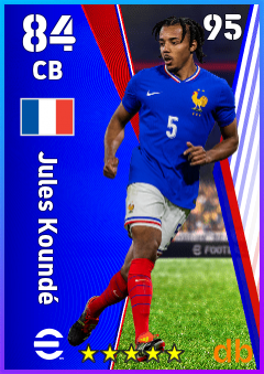 Jules Koundé — CB, OVR 84, MAX 95