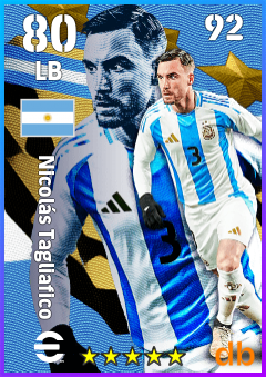 Nicolás Tagliafico — LB, OVR 80, MAX 92