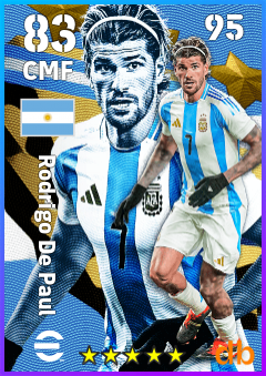Rodrigo De Paul — CMF, OVR 83, MAX 95