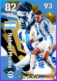 Nahuel Molina — RB, OVR 82, MAX 93