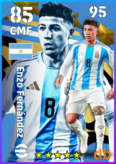 Enzo Fernández — CMF, OVR 85, MAX 95